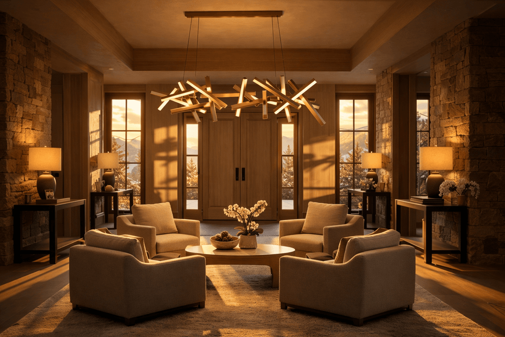 Erratic Forms Sputnik Linear LED Chandelier