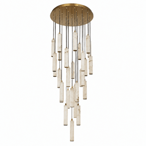 Aman Cascade 31 - Light Glass LED Chandelier