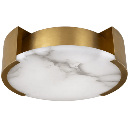 Atelier Aged Brass Glass Flush Mount