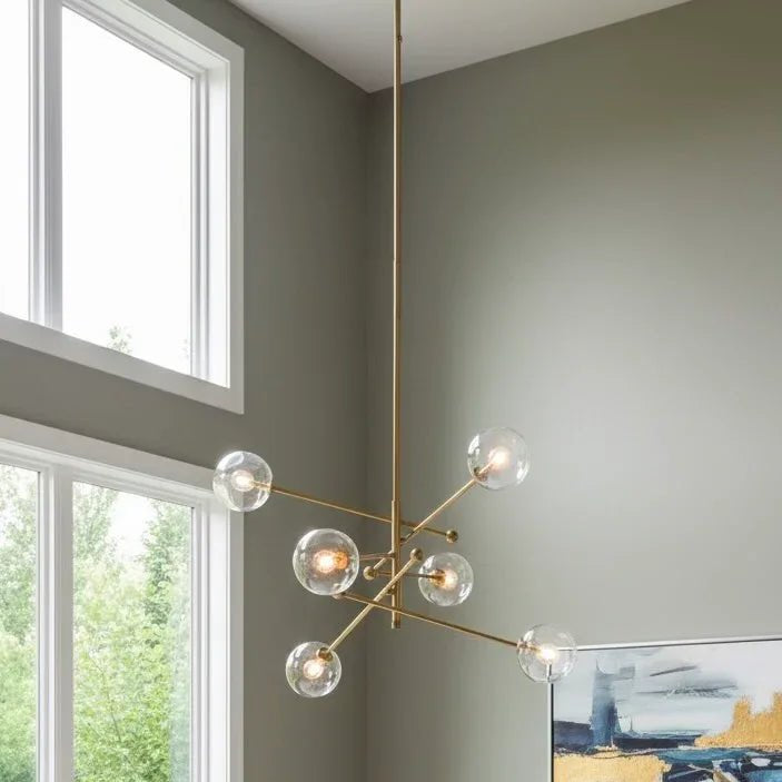 Atomica Bronze Sputnik Globe Chandelier