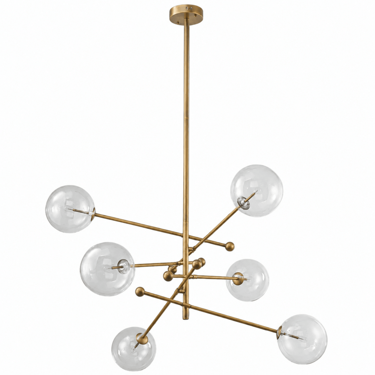 Atomica Bronze Sputnik Globe Chandelier