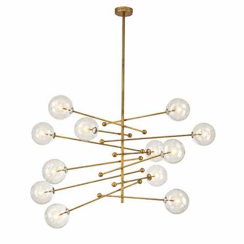 Atomica Bronze Starburst Sputnik Chandelier