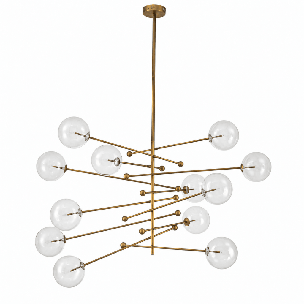 Atomica Bronze Starburst Sputnik Chandelier