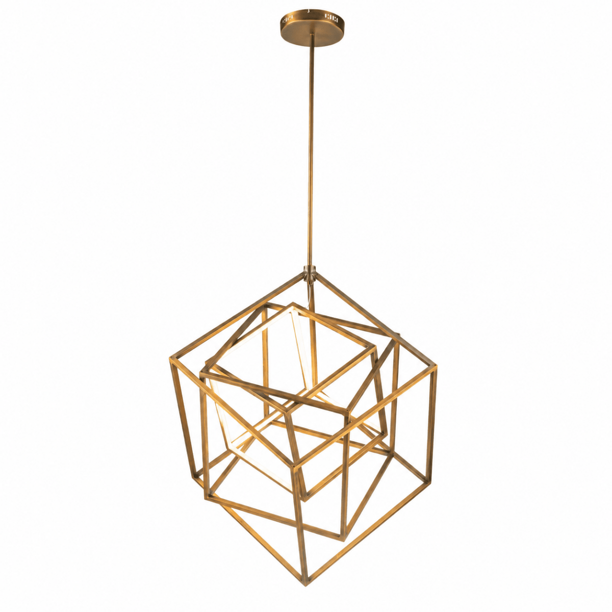 Axis Bronze Modern Geometric LED Pendant