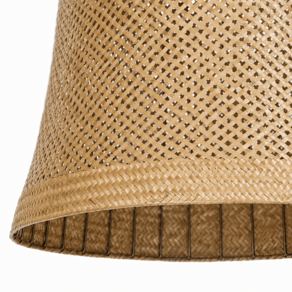 Bali Bloom 24" Natural Rattan Pendant