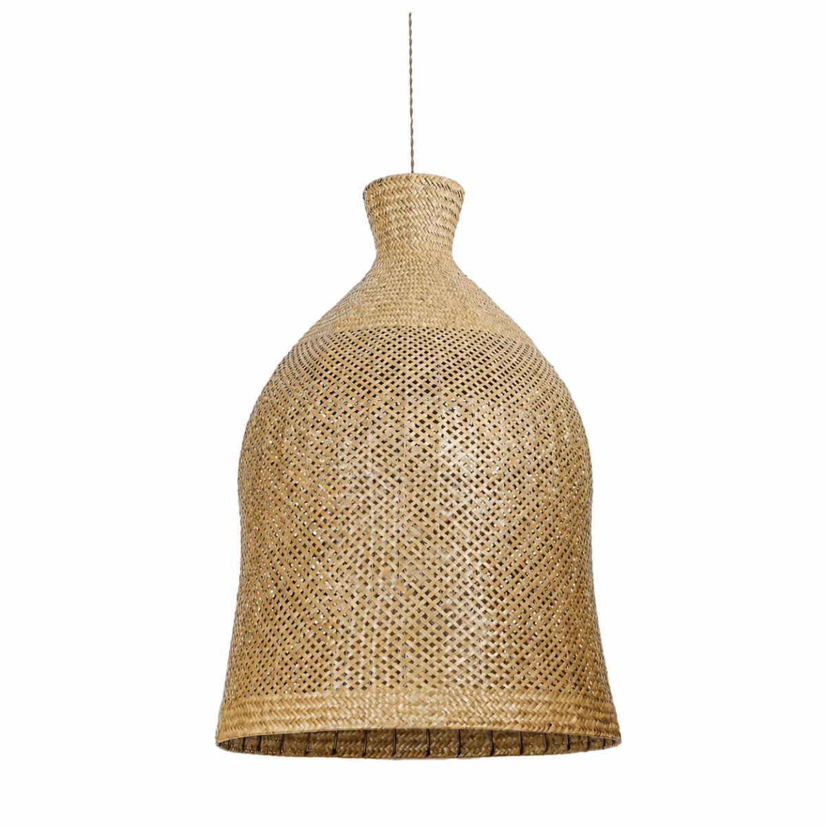Bali Bloom 24" Natural Rattan Pendant