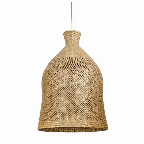 Bali Bloom 24" Natural Rattan Pendant