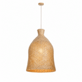 Bali Flute 20" Natural Rattan Pendant