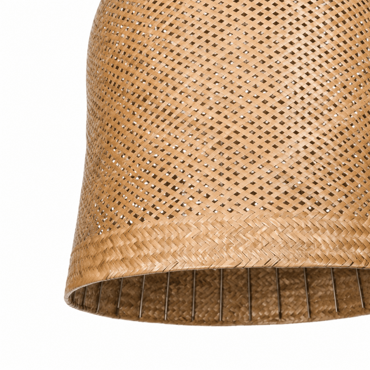 Bali Flute 20" Natural Rattan Pendant