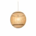 Bali Orb 19" Natural Rattan Pendant