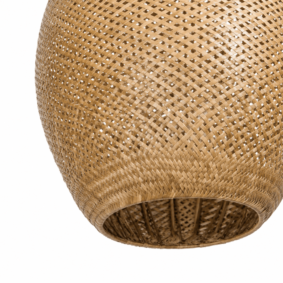 Bali Teardrop 20" Natural Rattan Pendant