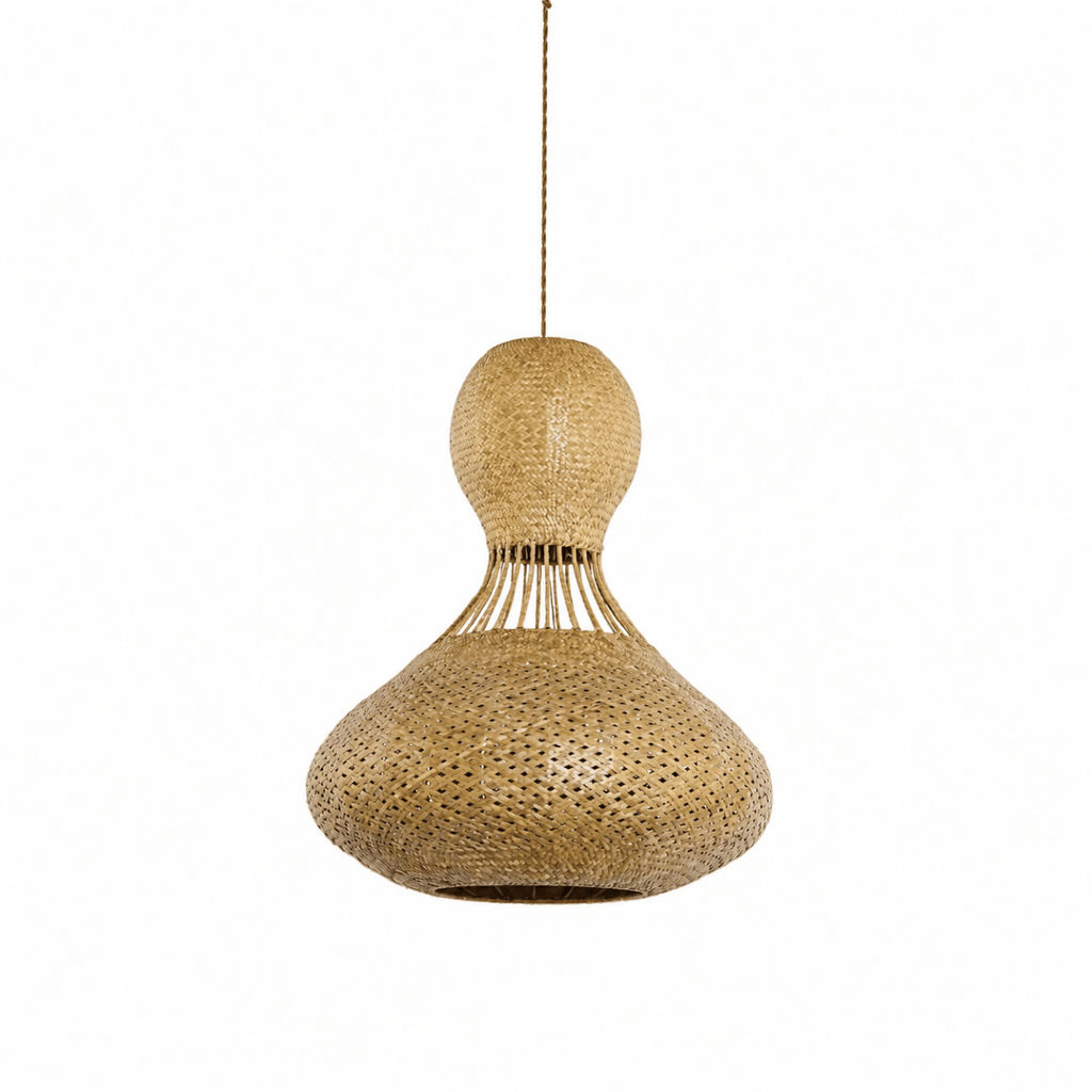 Bali Twist 22" Natural Rattan Pendant