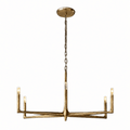 Birch 36" Round Brass Candle Chandelier