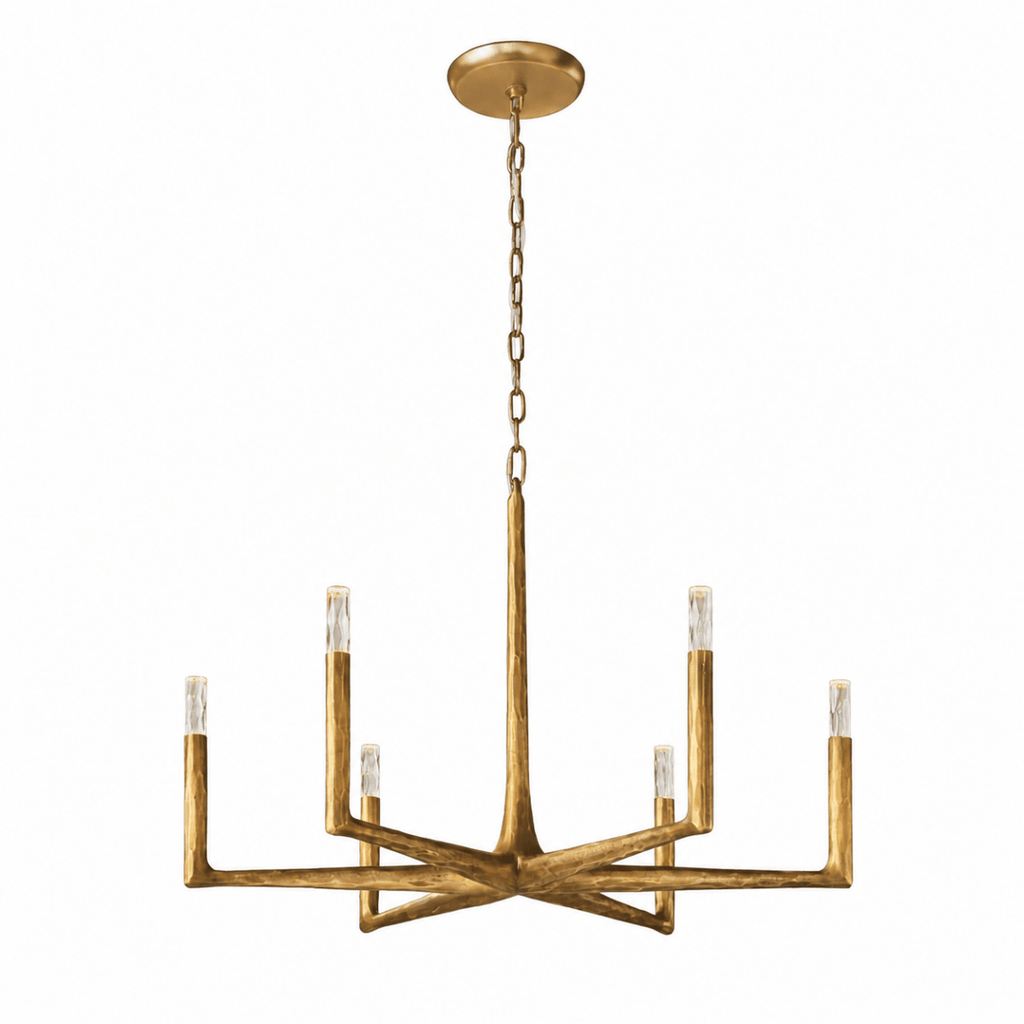 Birch 48" Round Brass Candle Chandelier