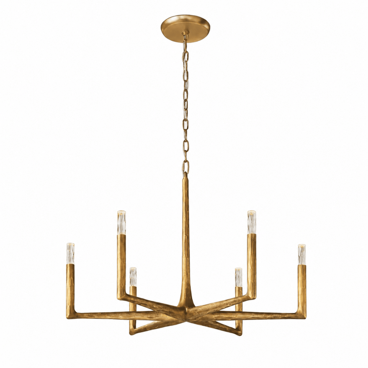 Birch 48" Round Brass Candle Chandelier