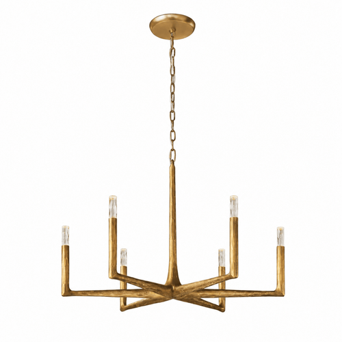 Birch 48" Round Brass Candle Chandelier