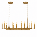 Birch 54" Linear Candlestick Chandelier