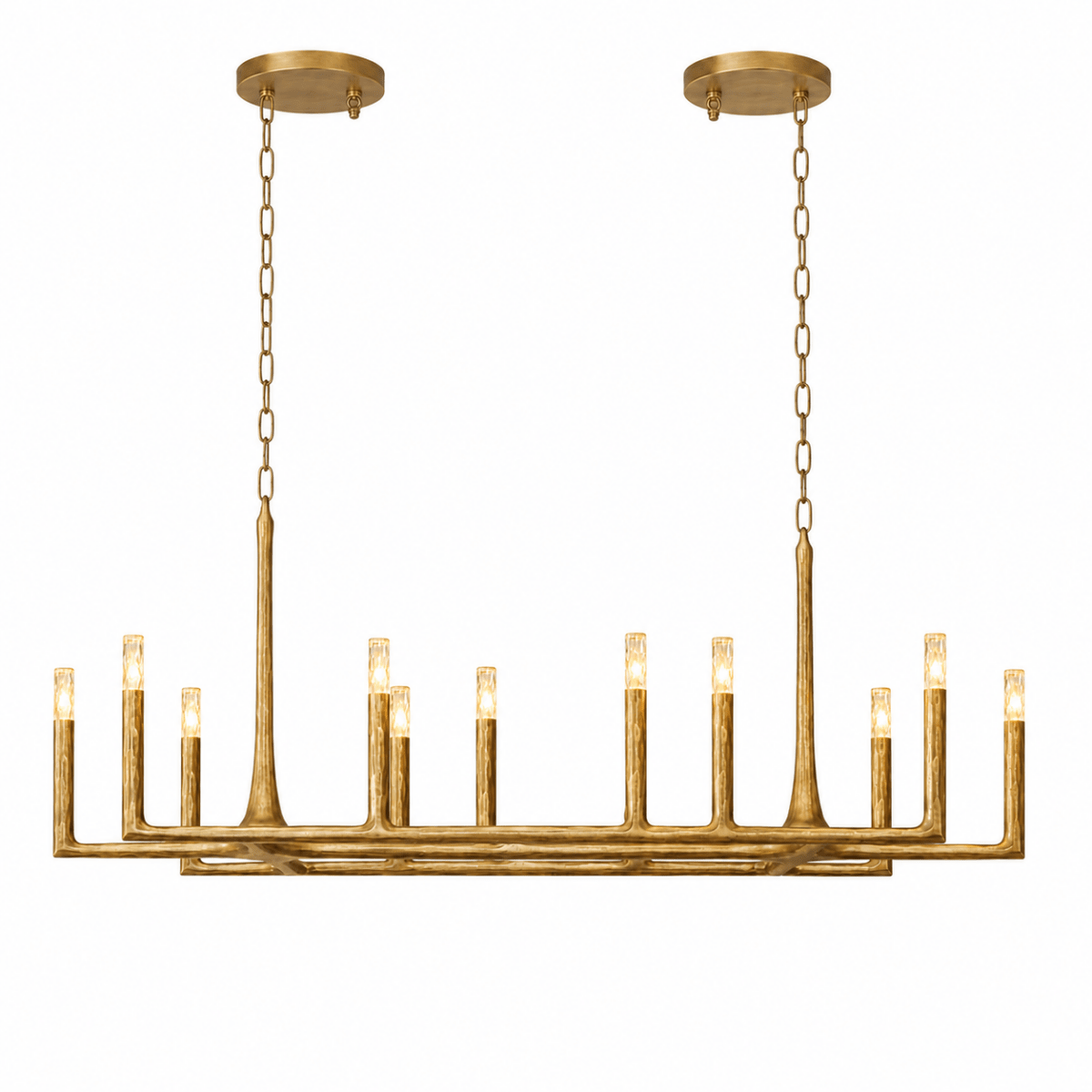 Birch 54" Linear Candlestick Chandelier