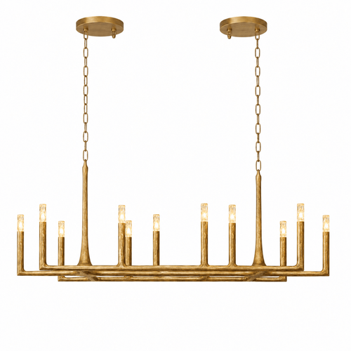 Birch 54" Linear Candlestick Chandelier