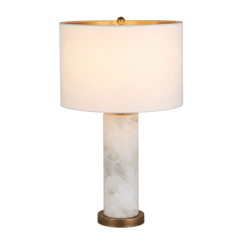 Capri Column Marble Table Lamp