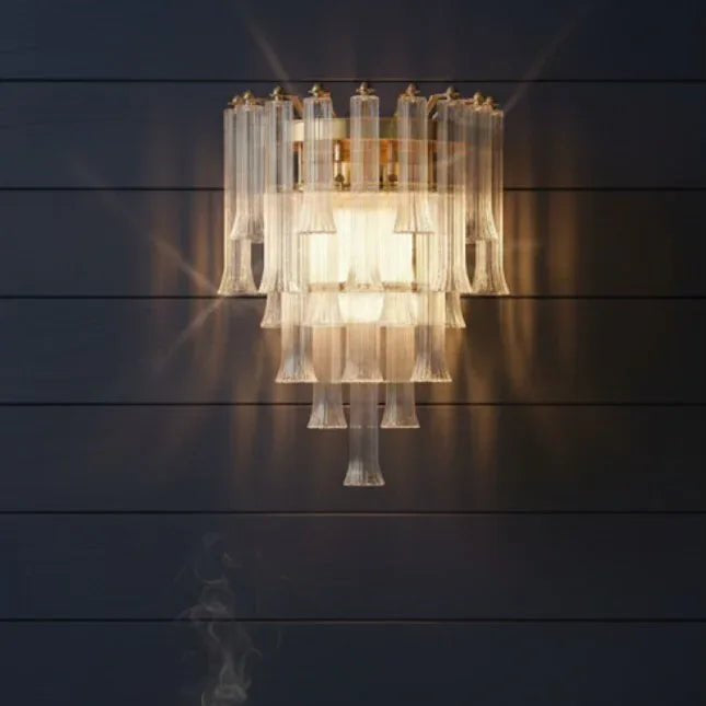 Celesta Flute 22" Glass Wall Sconce