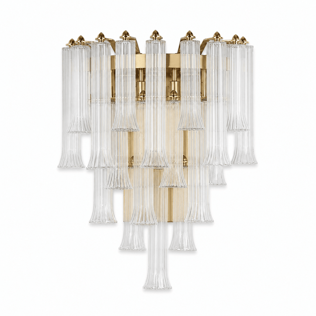 Celesta Flute 22" Glass Wall Sconce
