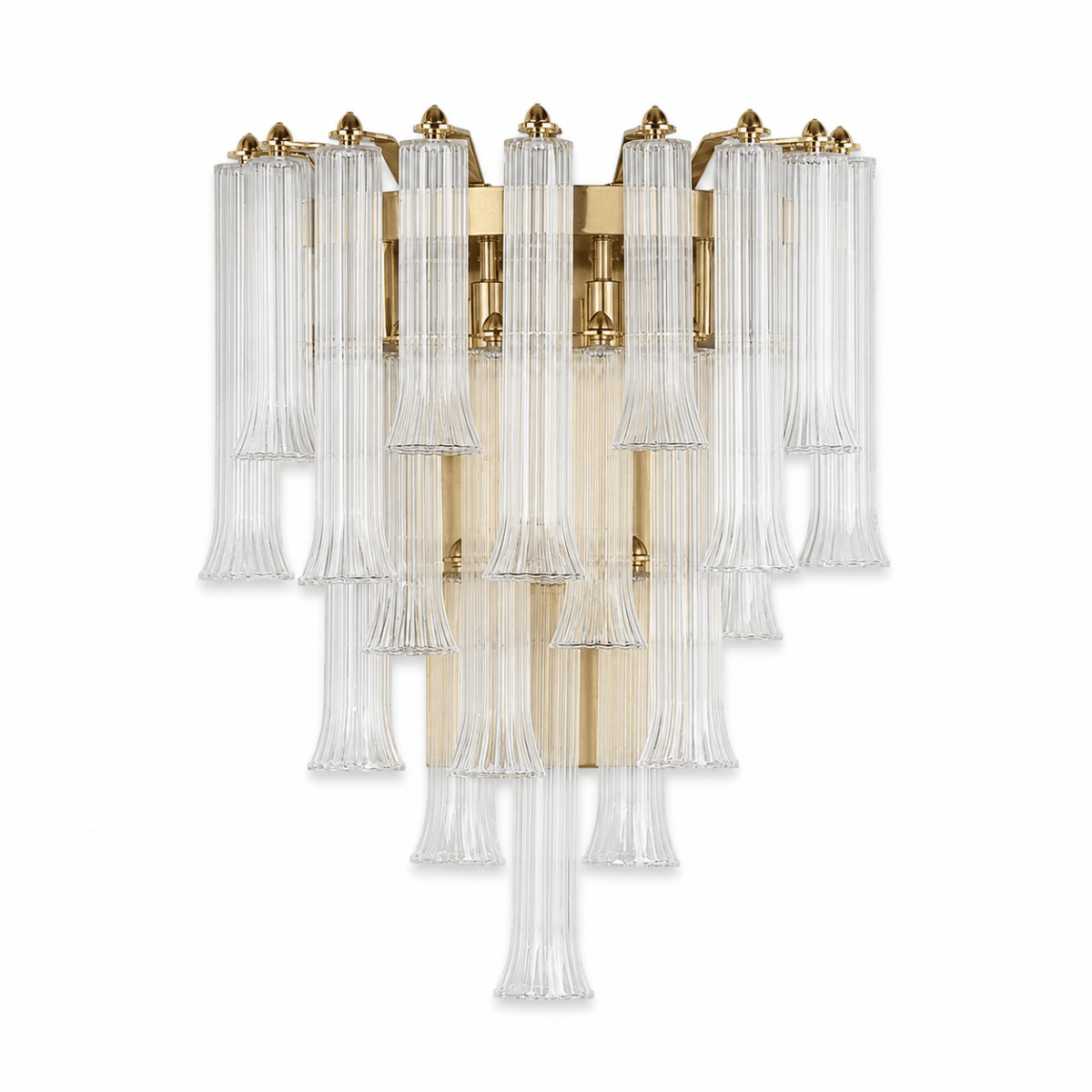 Celesta Flute 22" Glass Wall Sconce