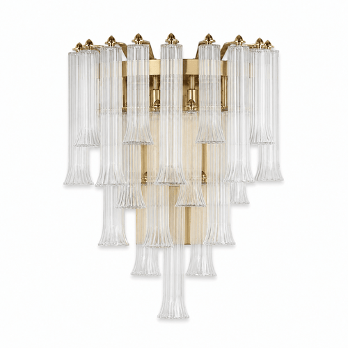 Celesta Flute 22" Glass Wall Sconce