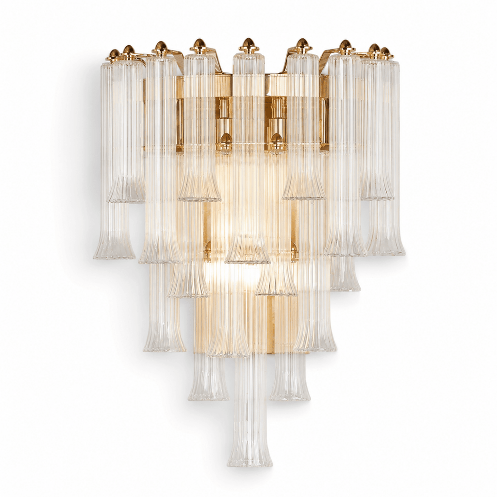 Celesta Flute 22" Glass Wall Sconce