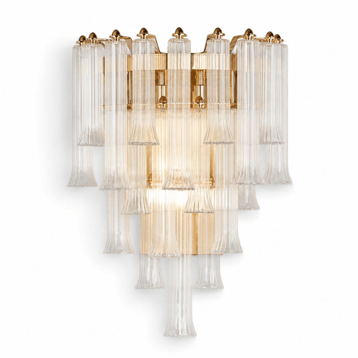 Celesta Flute 22" Glass Wall Sconce