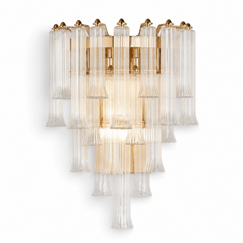 Celesta Flute 22" Glass Wall Sconce