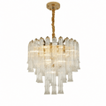 Celesta Flute 24 Inch Round Glass Chandelier