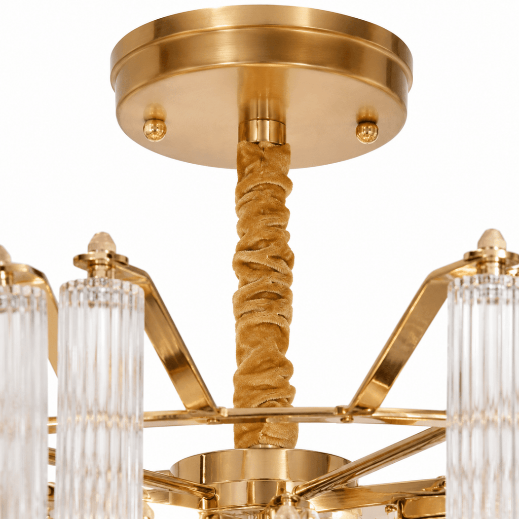 Celesta Flute 32 Inch Round Glass Chandelier