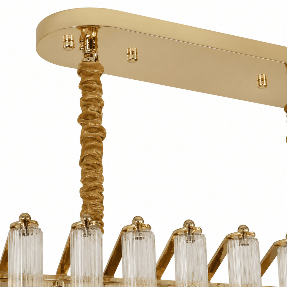 Celesta Flute 47 Inch Linear Glass Chandelier