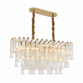 Celesta Flute 47 Inch Linear Glass Chandelier