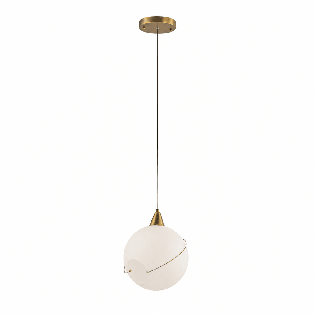 Celina 10.5" Opal Glass Orb, White