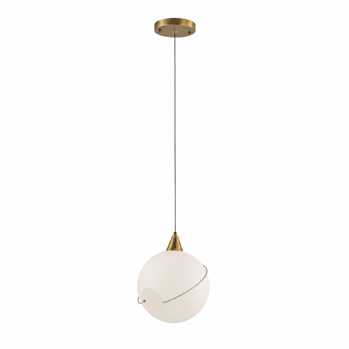 Celina 10.5" Opal Glass Orb, White