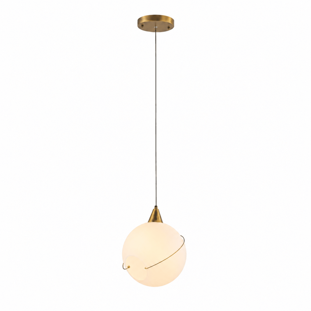 Celina 10.5" Opal Glass Orb, White