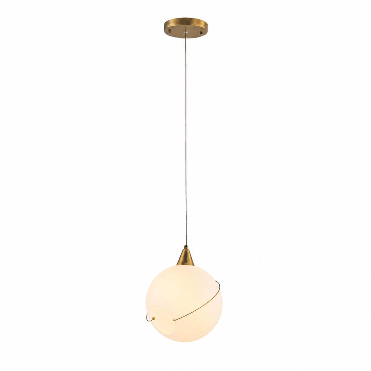 Celina 10.5" Opal Glass Orb, White