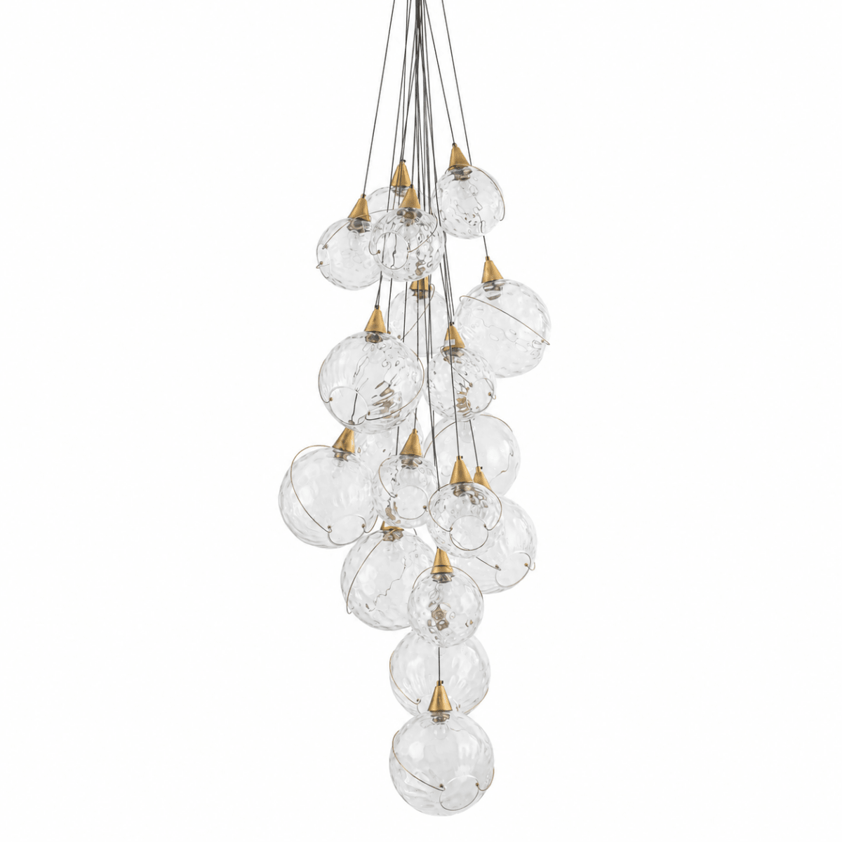 Celina 18 - Light Clear Glass Globe Chandelier