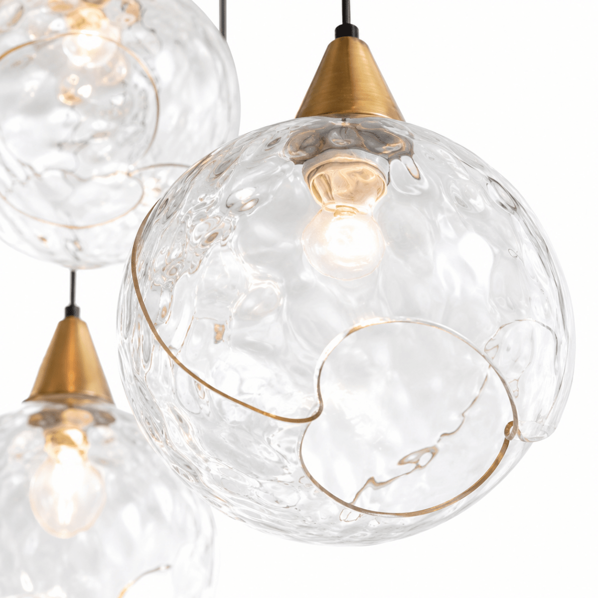 Celina 18 - Light Clear Glass Globe Chandelier