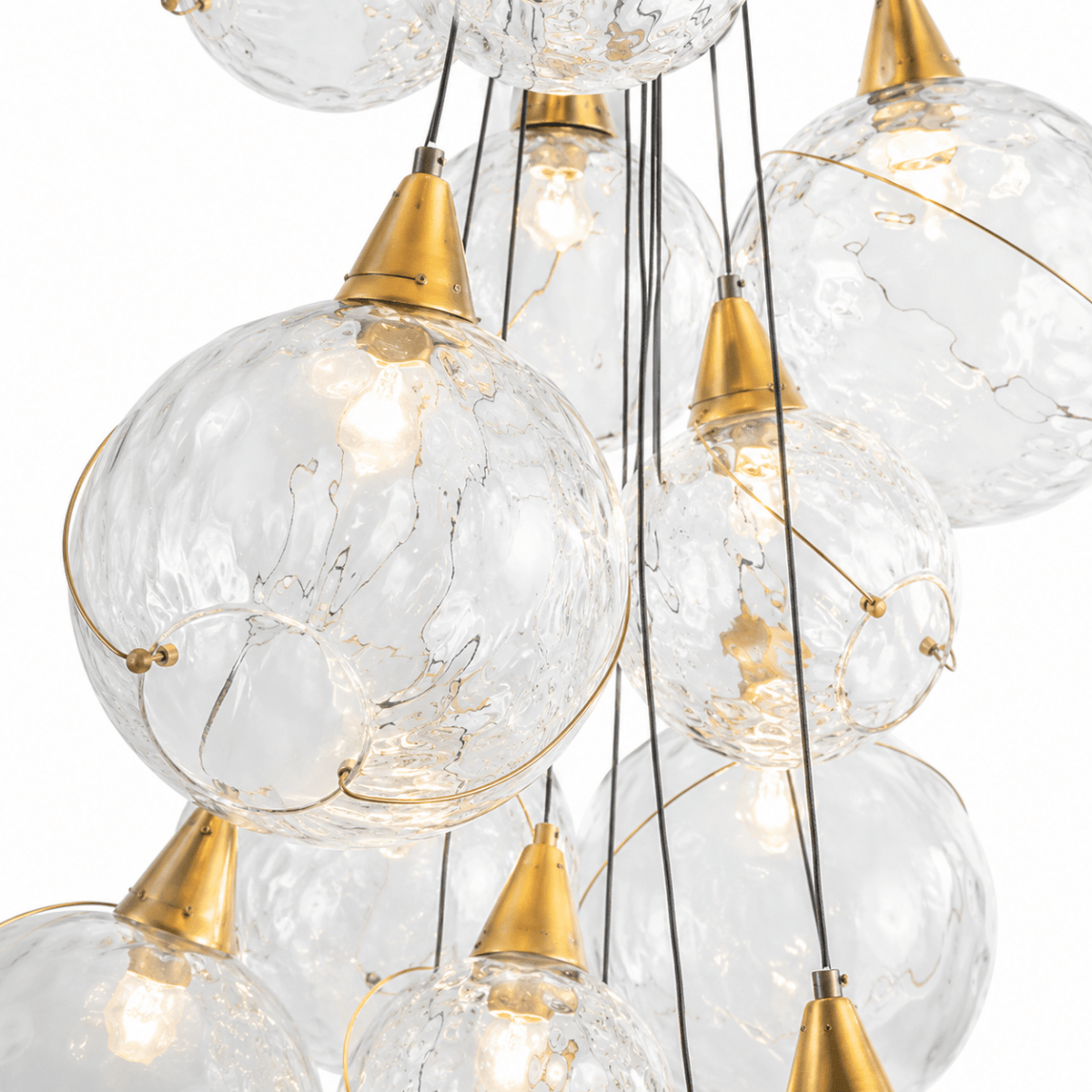Celina 18 - Light Clear Glass Globe Chandelier