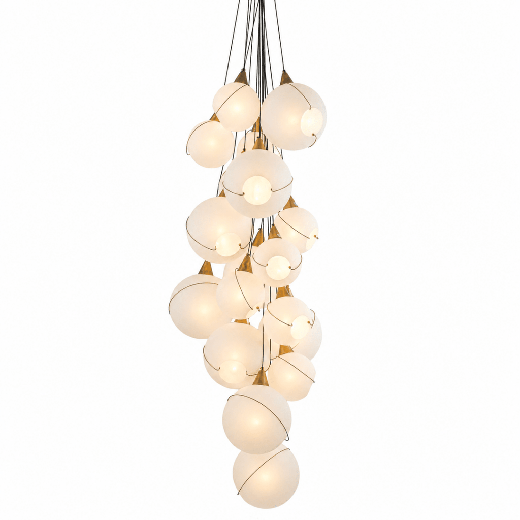 Celina 18-Light Opal Globe Multi-Light Chandelier