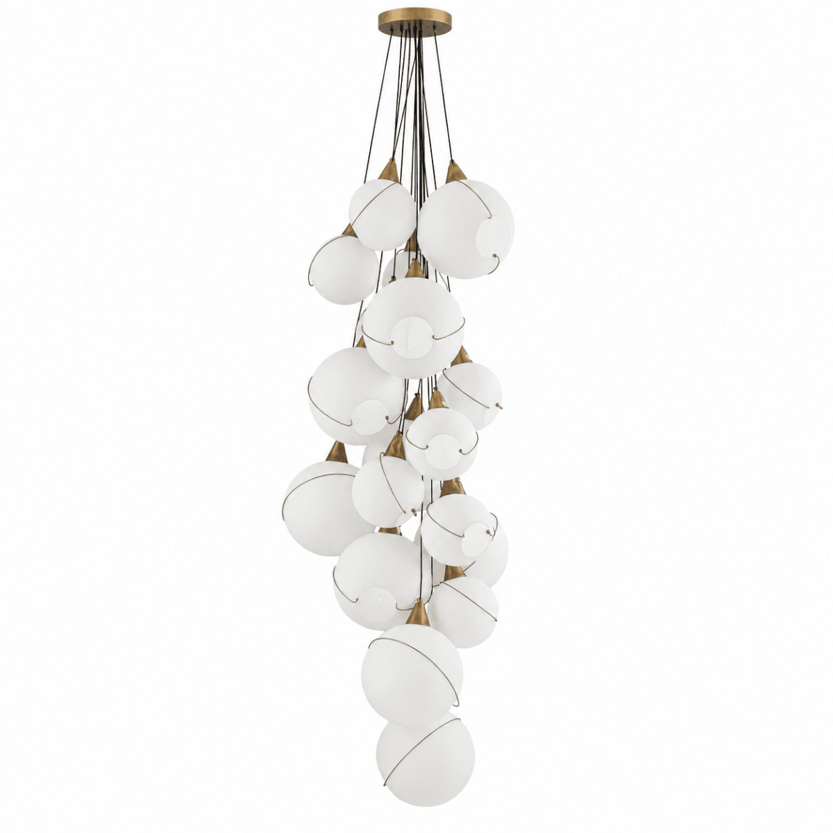 Celina 18-Light Opal Globe Multi-Light Chandelier