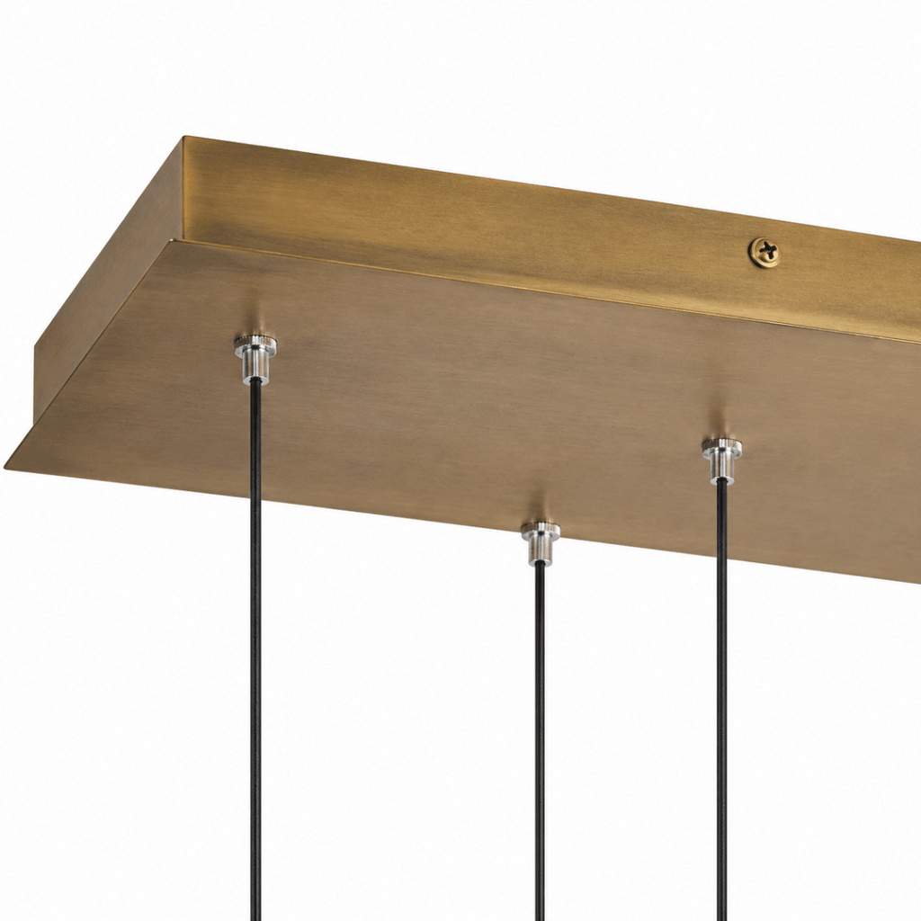Celina 60" Opal Glass Linear Chandelier- 13 Lights