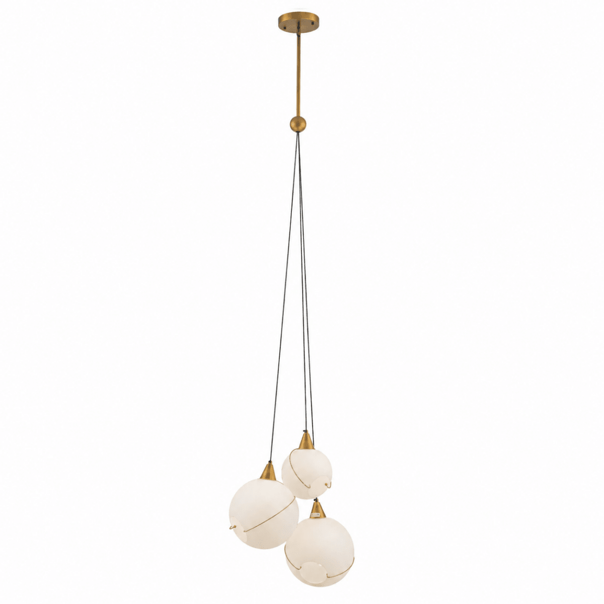 Celina Opal Glass Pendant - 3 Lights