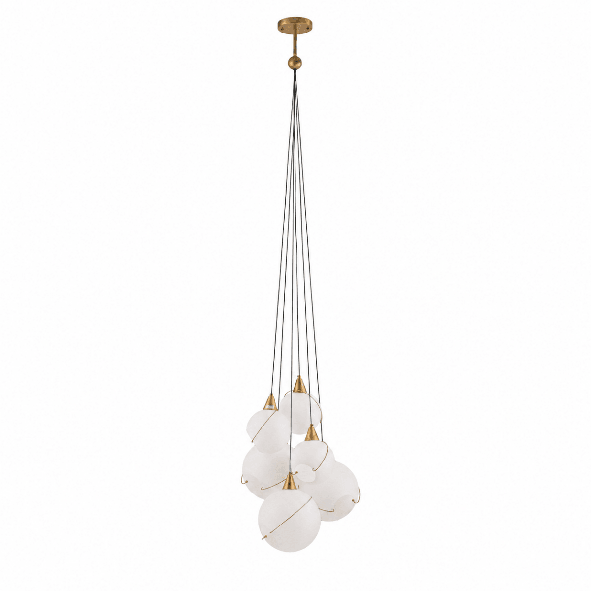 Celina Opal Glass Pendant - 6 Lights