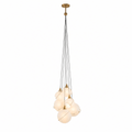 Celina Opal Glass Pendant - 6 Lights