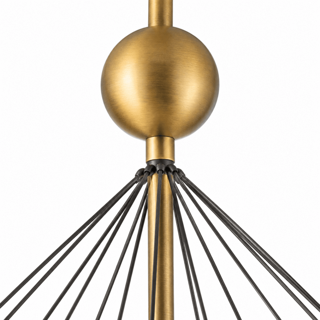Celina Opal Glass Round Chandelier - 18 Lights