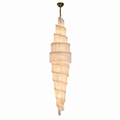 Celine Selanite 90" Spiral Stairwell Chandelier